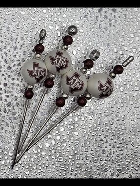 Texas A&M Decorative Cocktail Picks - Set of 4